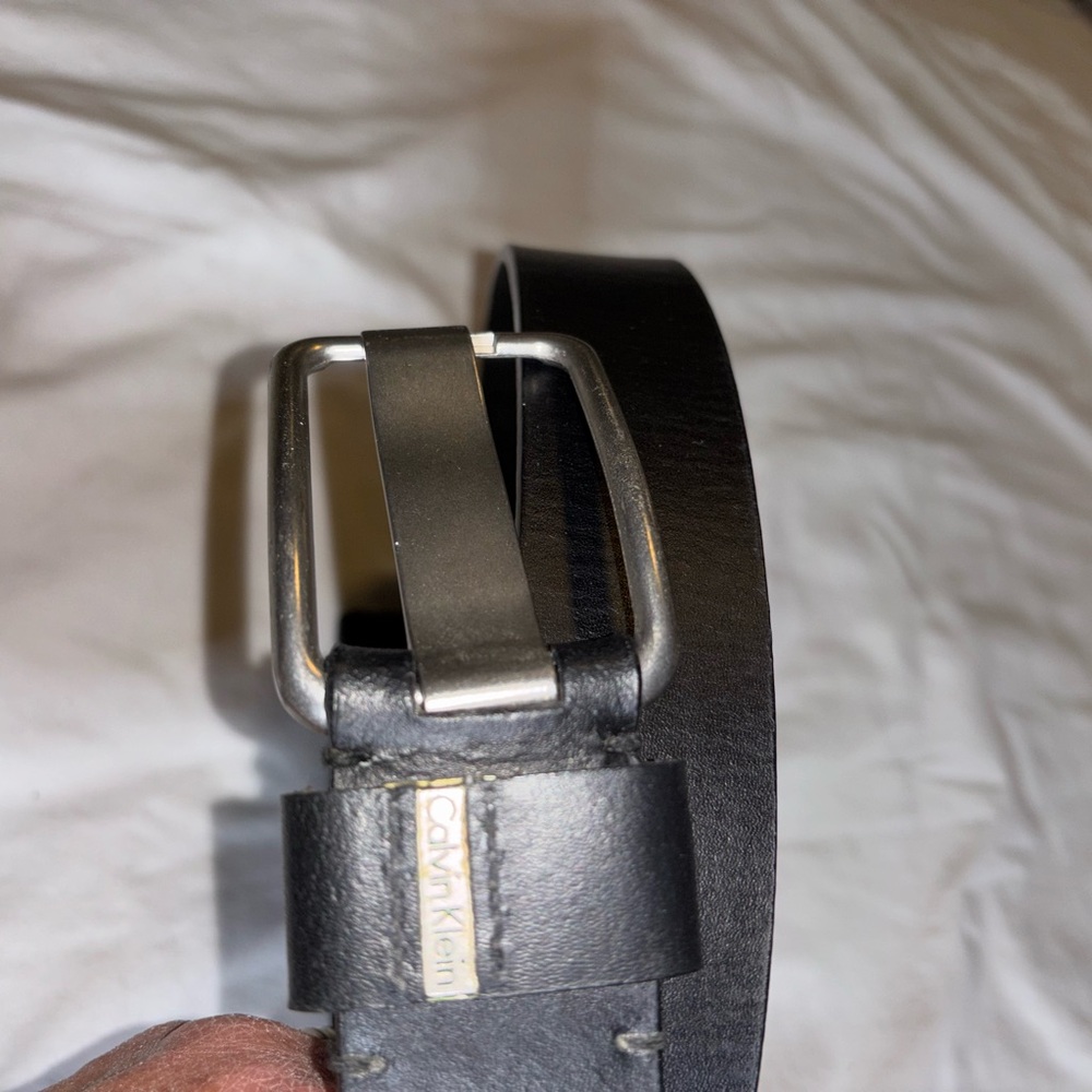 Genuine Calvin Klein Black Leather Belt
